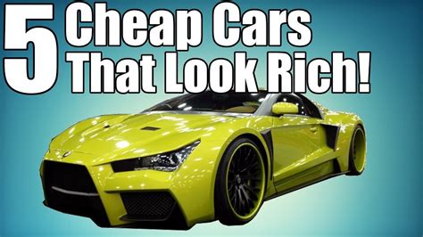 cars that look rich but are cheap